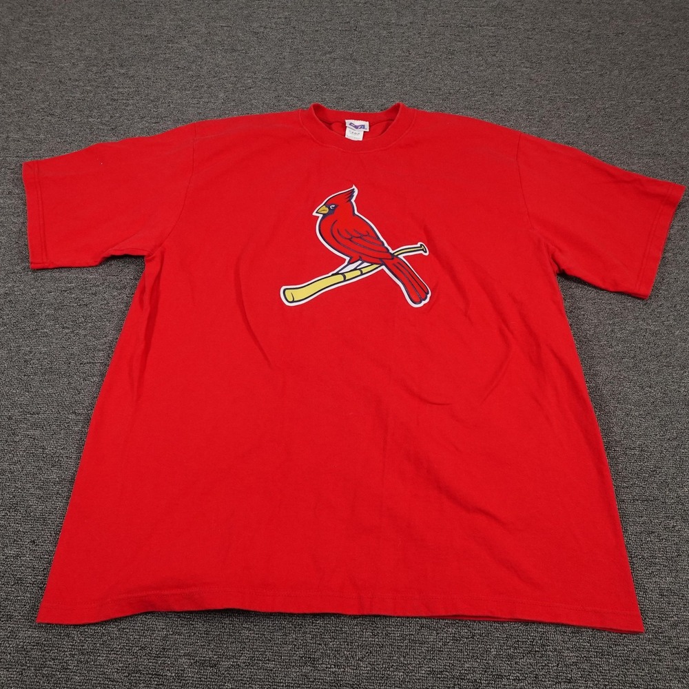 Vintage‎ St. Louis Cardinals Shirt Mens XL Red MLB Baseball CSA Made USA 90s